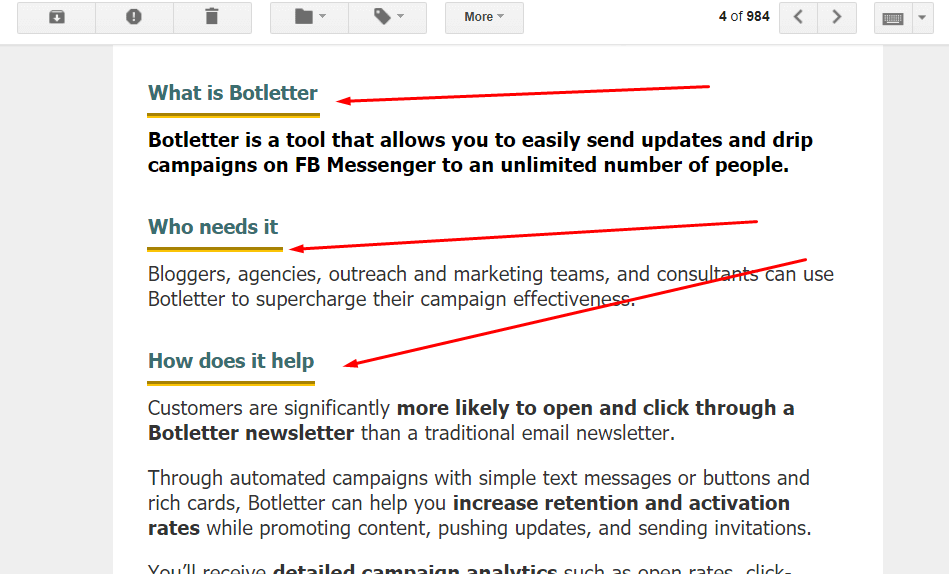 email copywriting