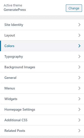 Color GeneratePress Pro Version