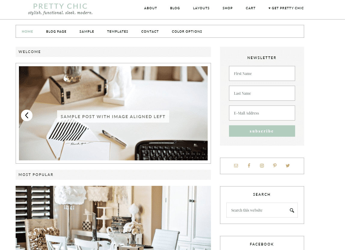 Pretty Chic Pro Theme