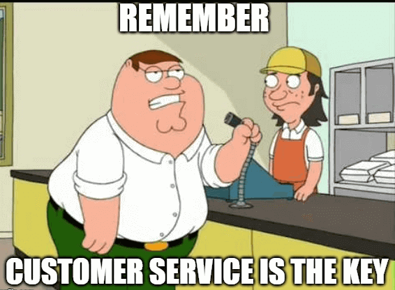 customer service is the key